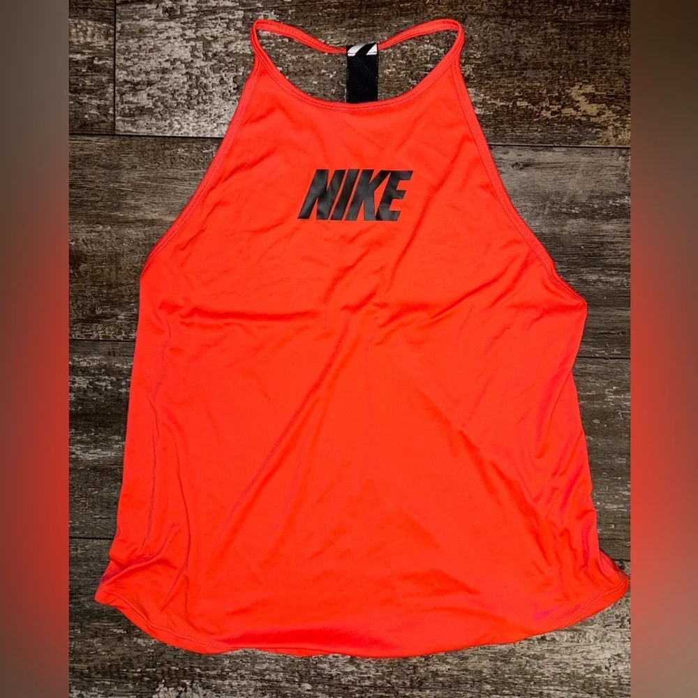 Nike Neon Coral High-Neck Racerback Tank NWT